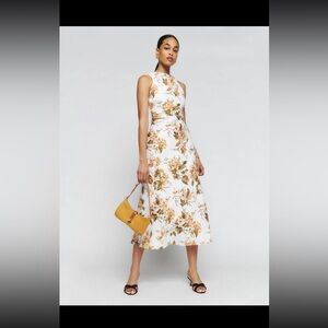 REFORMATION CASETTE LINEN DRESS SIZE 4